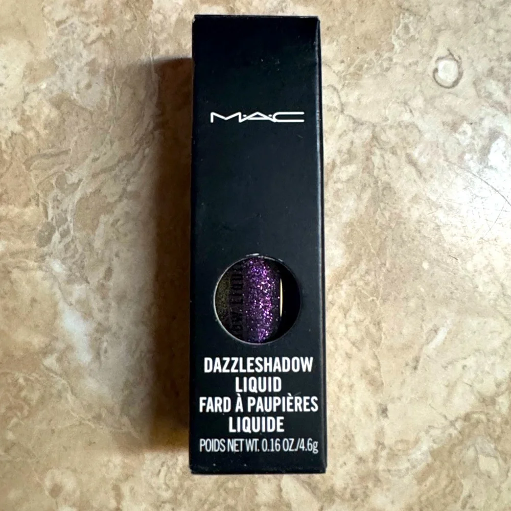 MAC Dazzleshadow Liquid Eyeshadow Pantherized Metallic Purple NEW IN BOX